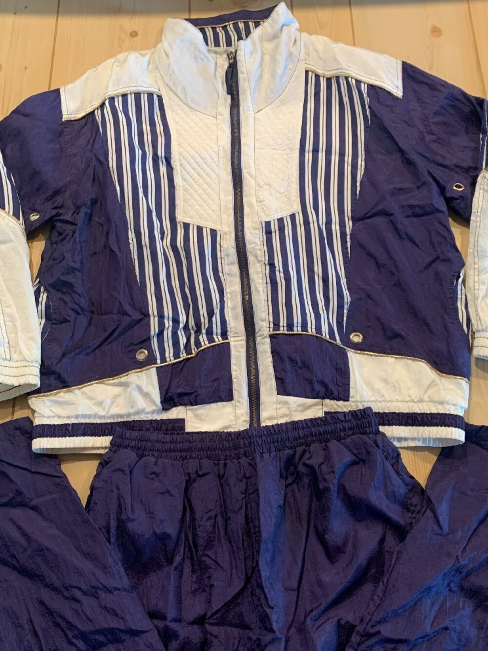 Vintage 90s EVR Div Rousso Apparel Group Windbreaker & Pants Set Tracksuit 1X